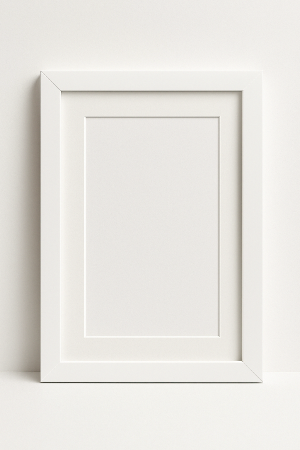 Minimalist White Frame
